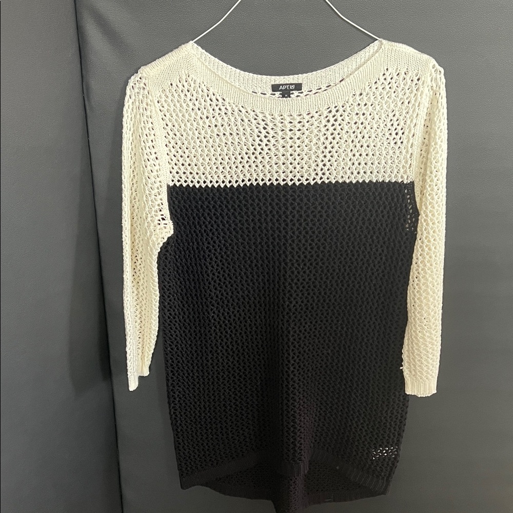 Apt. 9 Two-Tone Knit Sweater